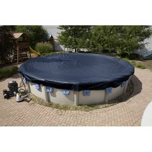 BLUE/BLACK IMPORT WINTER COVERS WITH 4 FT OVERLAP - TRADITIONAL WINTER COVERS